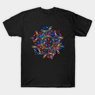 Colorfully Cycle Chains T-Shirt